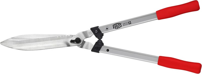 FELCO F250-63 Swiss Made Hedge Shears for Gardening – 25" Lightweight Precision Clippers for Shrub Trimming | Hedge Scissors | Trimmer Tool with Chromed Carbon Blades | I-Beam Handles - Image 1